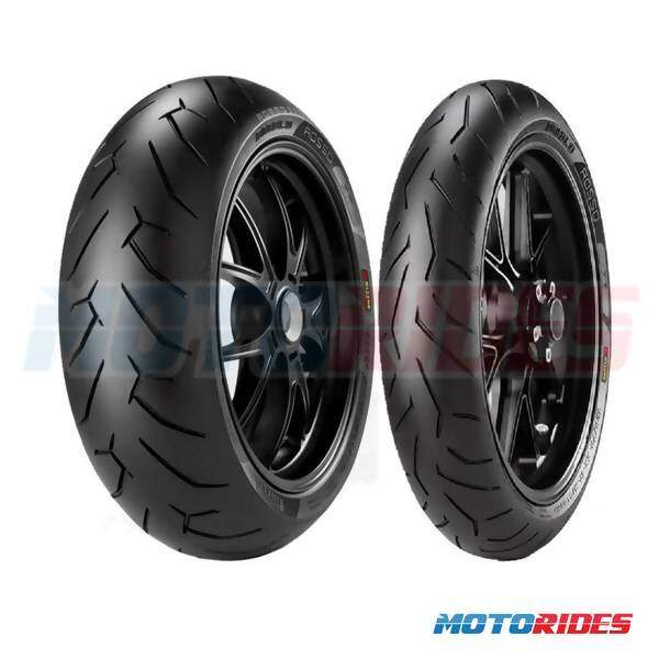 Combo de pneus Pirelli Diablo Rosso II 100/80-17 + 130/70-17 Radial